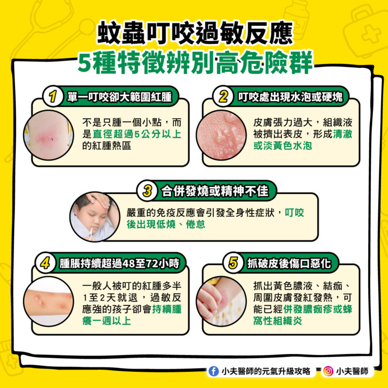 蚊蟲叮咬 過敏 症狀